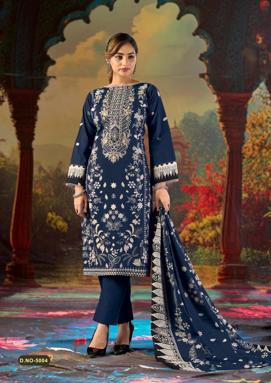 Mizaj Jazmin Vol-5 – Karachi Dress Material - Wholesale Catalog