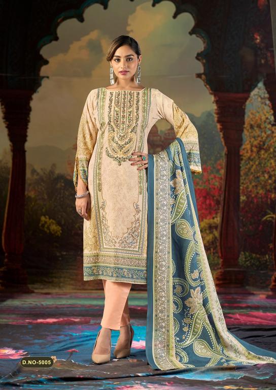 Mizaj Jazmin Vol- 5 – Karachi Readymade Kurti Pant With Dupatta - Wholesale Catalog