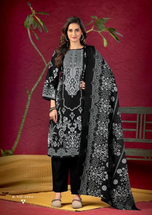Mizaj M Print Vol-4 – Karachi Dress Material - Wholesale Catalog