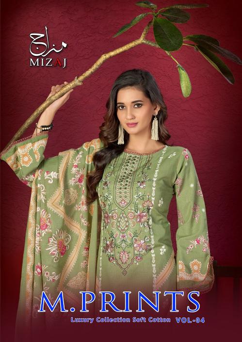 Mizaj M Print Vol-4 – Karachi Kurti Pant With Dupatta - Wholesale Catalog