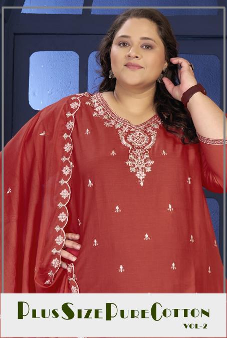 Moksh International Plus Size Pure Cotton vol 2 catalog 3xl kurtis wholesale shop near me