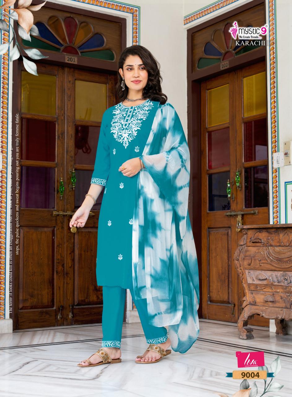 Mystic 9 Karachi Vol 9 catalog branded kurti wholesale in delhi