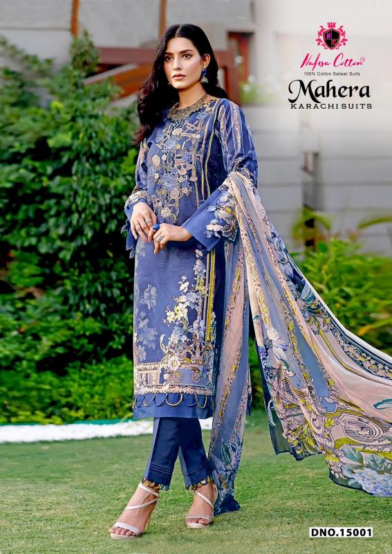 Nafisa Mahera Vol-15 – Karachi Dress Material - Wholesale Catalog