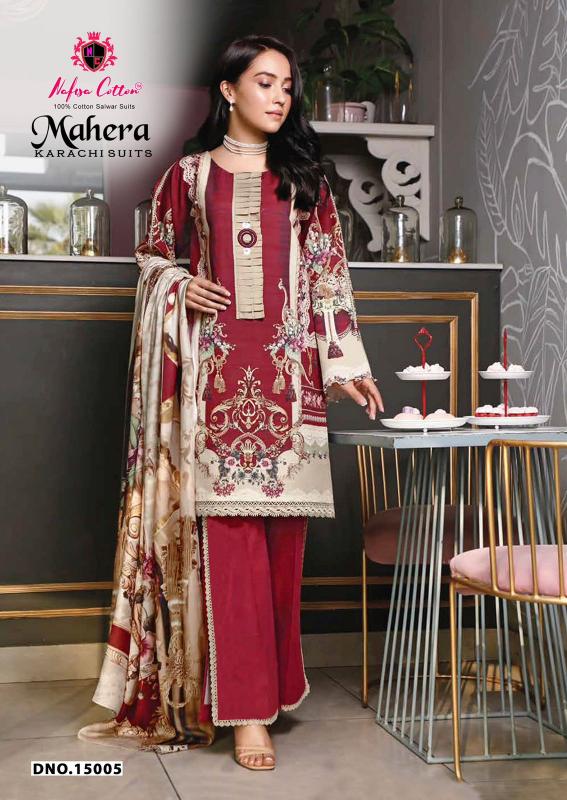 Nafisa Mahera Vol-15 – Karachi Dress Material - Wholesale Catalog