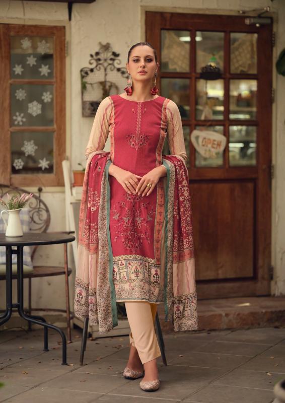 Nisanka Mills & Emb Azaa Vol 4 Catalog surat ladies dress material