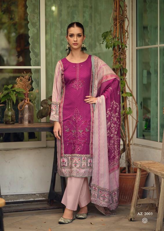 Nisanka Mills & Emb Azaa Vol 4 Catalog surat ladies dress material