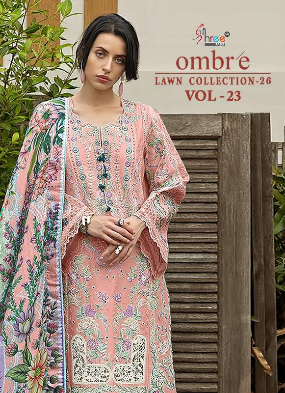 Ombre Lawn Collection 26 Vol 23 Wholesale salwar suits market in Bangalore