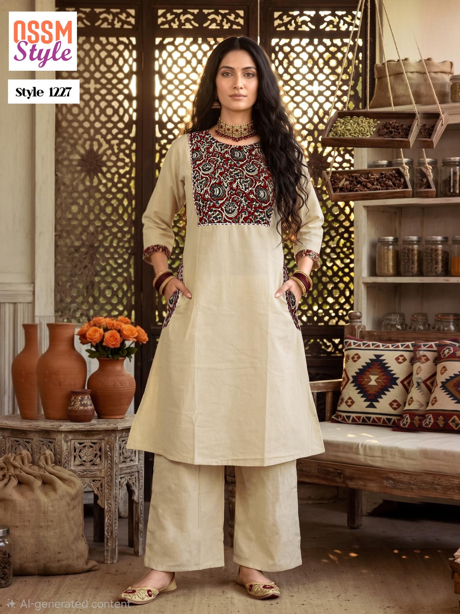 OSSM COTTON DHABU Kurti exporters in Kolkata