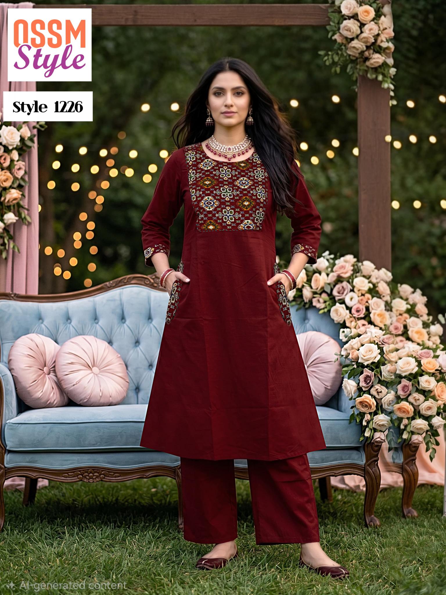 OSSM COTTON DHABU Kurti exporters in Kolkata