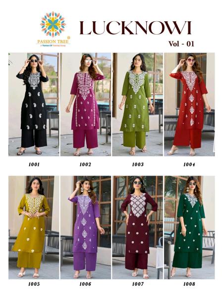 Passion Tree Lucknowi vol 1 catalog wholesale co ord sets