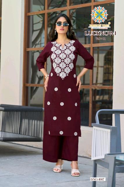 Passion Tree Lucknowi vol 1 catalog wholesale co ord sets