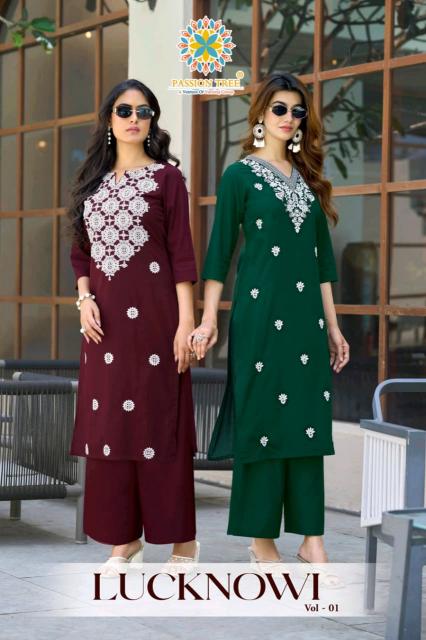 Passion Tree Lucknowi vol 1 catalog wholesale co ord sets