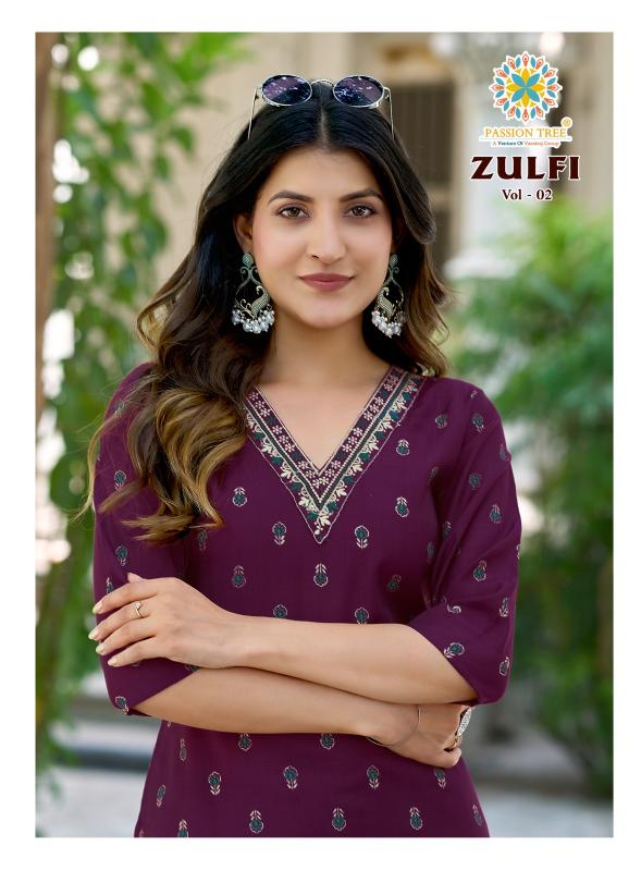 PASSION TREE ZULFI  Vol.2 Kurti wholesale suppliers in Pune