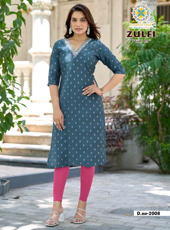 PASSION TREE ZULFI  Vol.2 Kurti wholesale suppliers in Pune