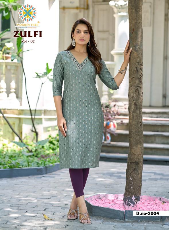 PASSION TREE ZULFI  Vol.2 Kurti wholesale suppliers in Pune