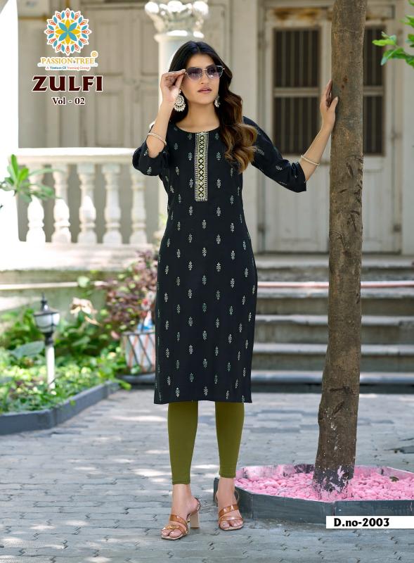 PASSION TREE ZULFI  Vol.2 Kurti wholesale suppliers in Pune