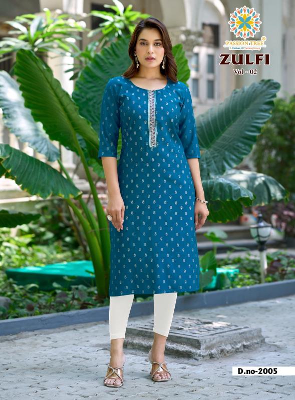 PASSION TREE ZULFI  Vol.2 Kurti wholesale suppliers in Pune