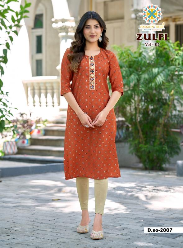 PASSION TREE ZULFI  Vol.2 Kurti wholesale suppliers in Pune