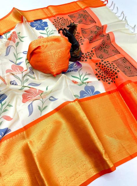 Premium Orgenga Tissue sarees e commerce product