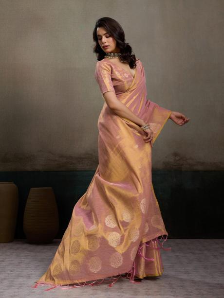 PRIYANSHI TISSUE SILK by SHREE SHYAM FASHION fancy designer Soft tissue silk fabric saree wholesale with Fancy latkan