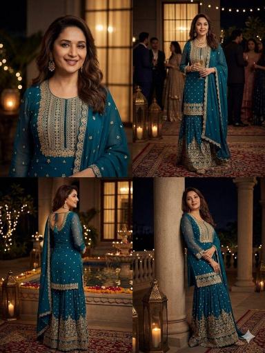 QUEEN MADHURI DIXIT PARTY WEAR Wholesale salwar kameez in Ahmedabad