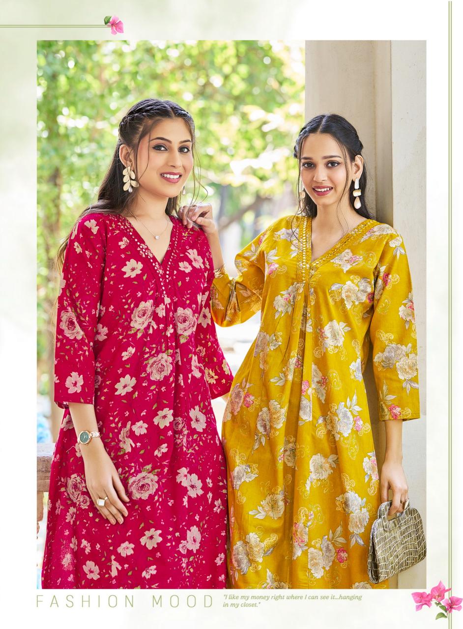 RADHIKA LIFE STYLE COTTON BELLS VOL 3 Ladies kurti wholesalers in Surat