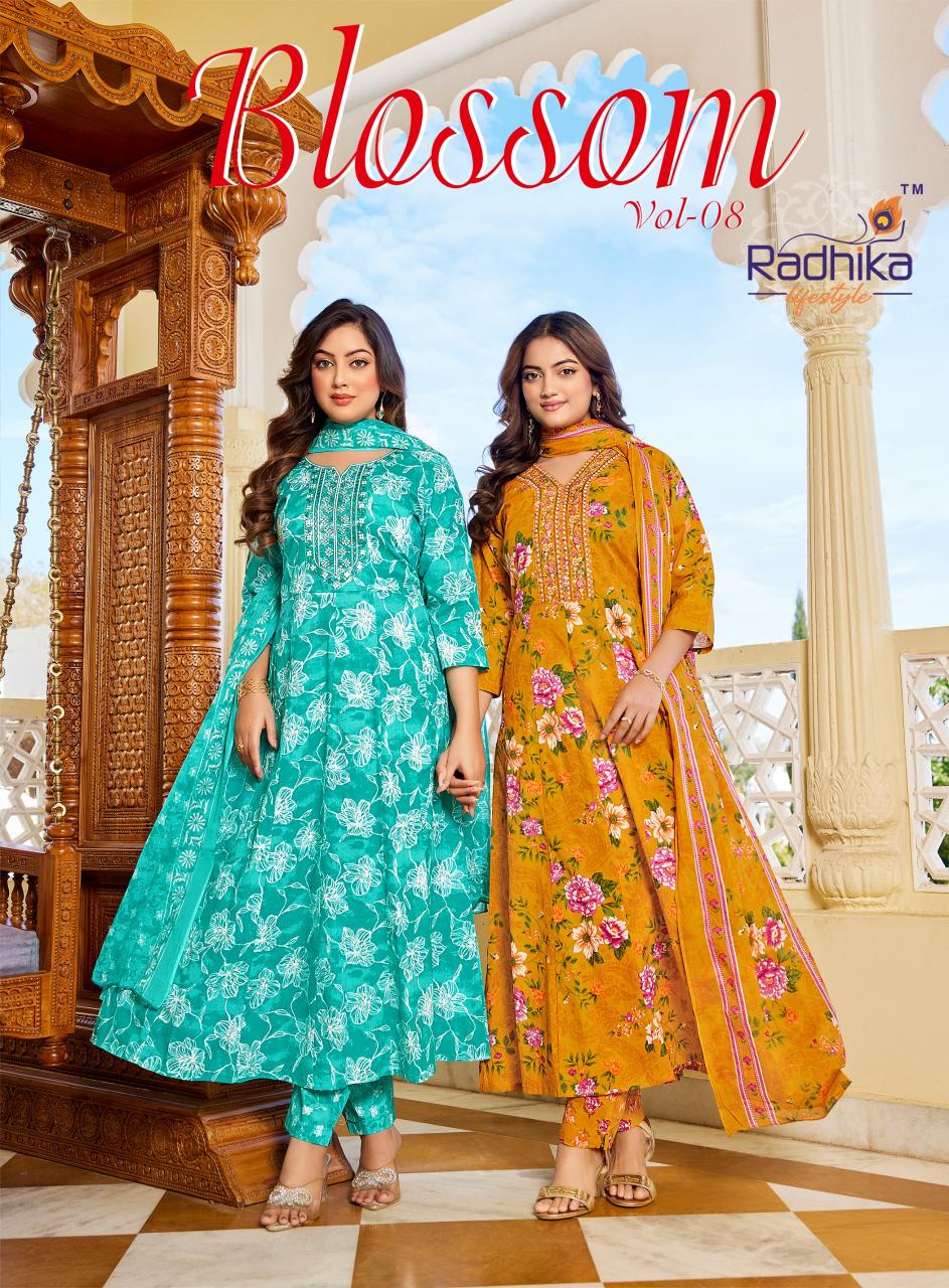 RADHIKA lifestyle BLOSSOM  VOL8 Kurti wholesale market in Surat