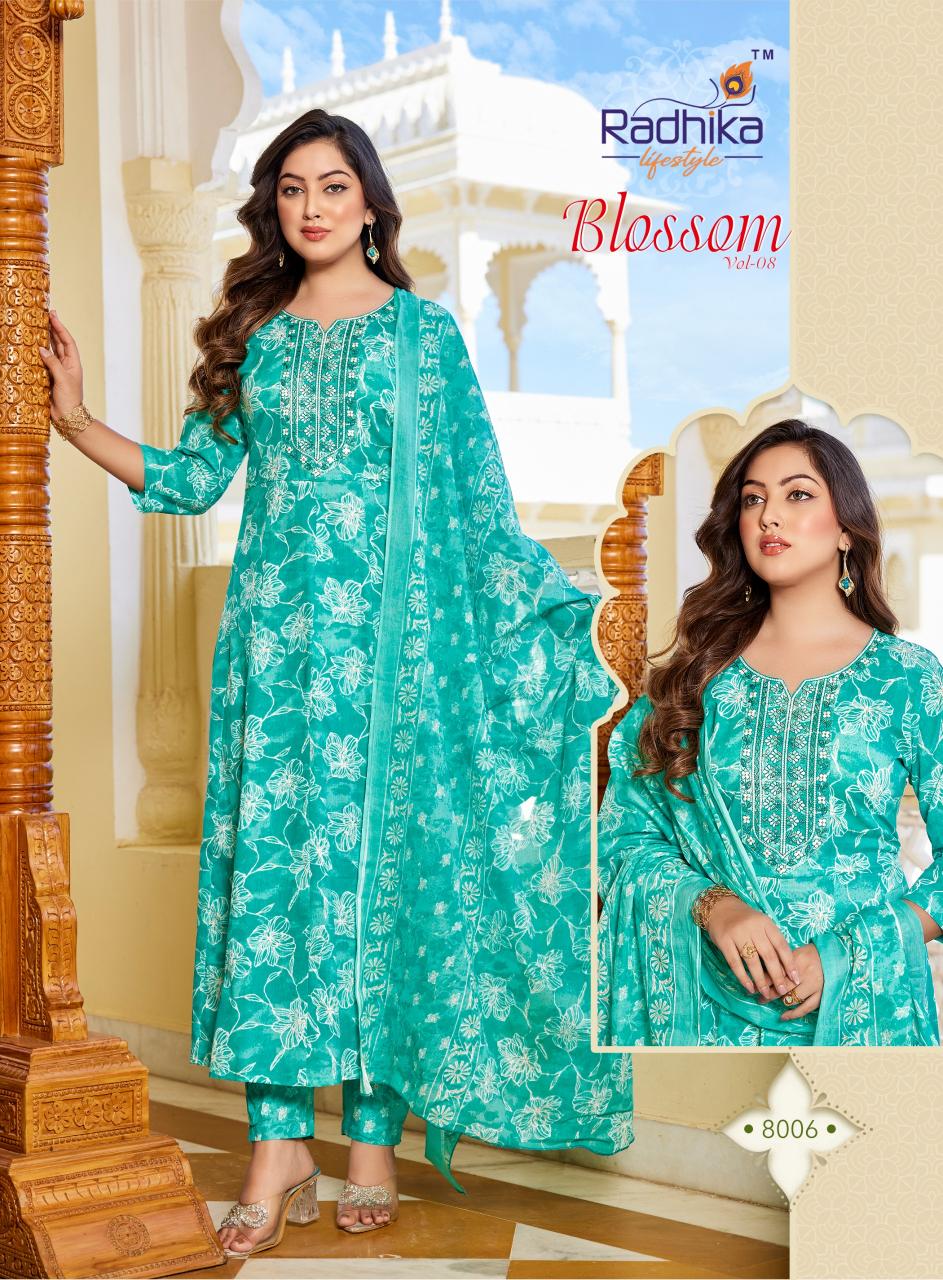 RADHIKA lifestyle BLOSSOM  VOL8 Kurti wholesale market in Surat