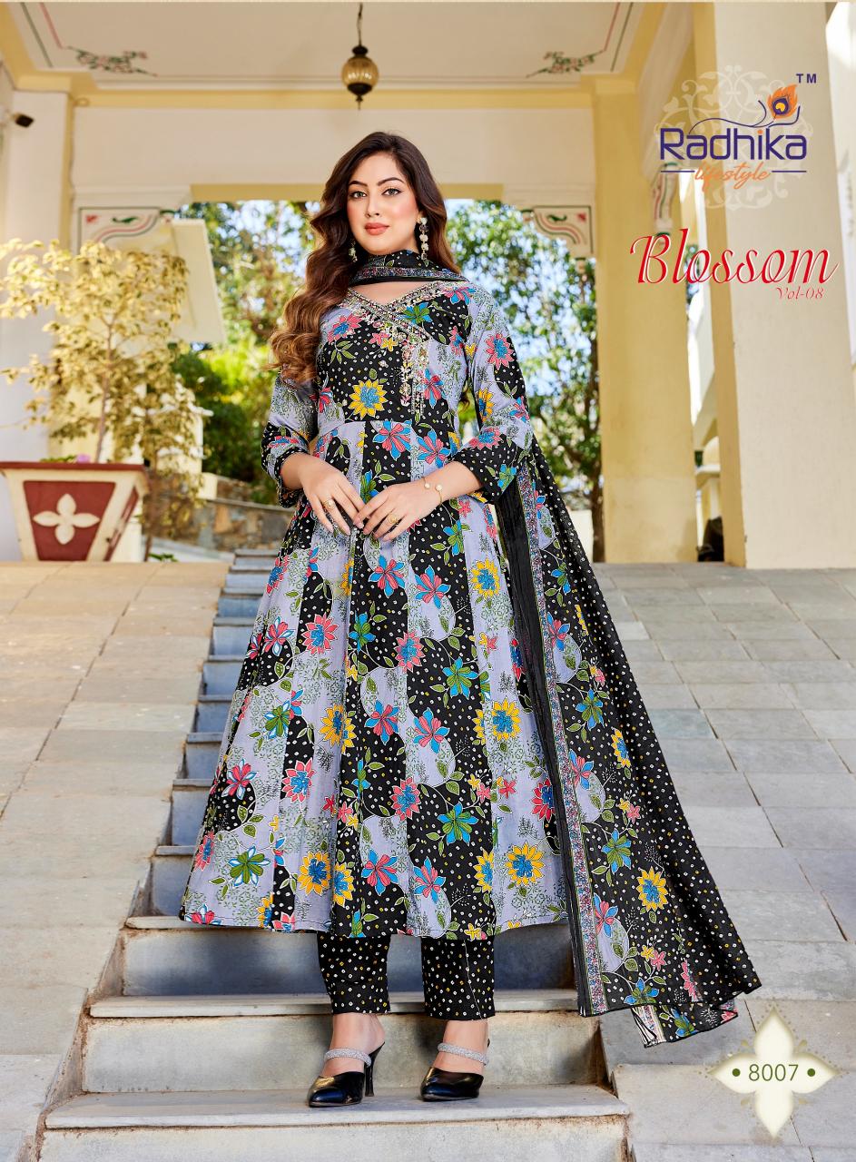 RADHIKA lifestyle BLOSSOM  VOL8 Kurti wholesale market in Surat