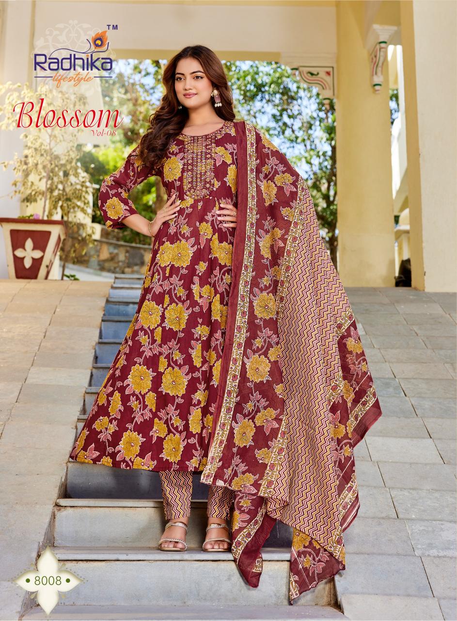 RADHIKA lifestyle BLOSSOM  VOL8 Kurti wholesale market in Surat