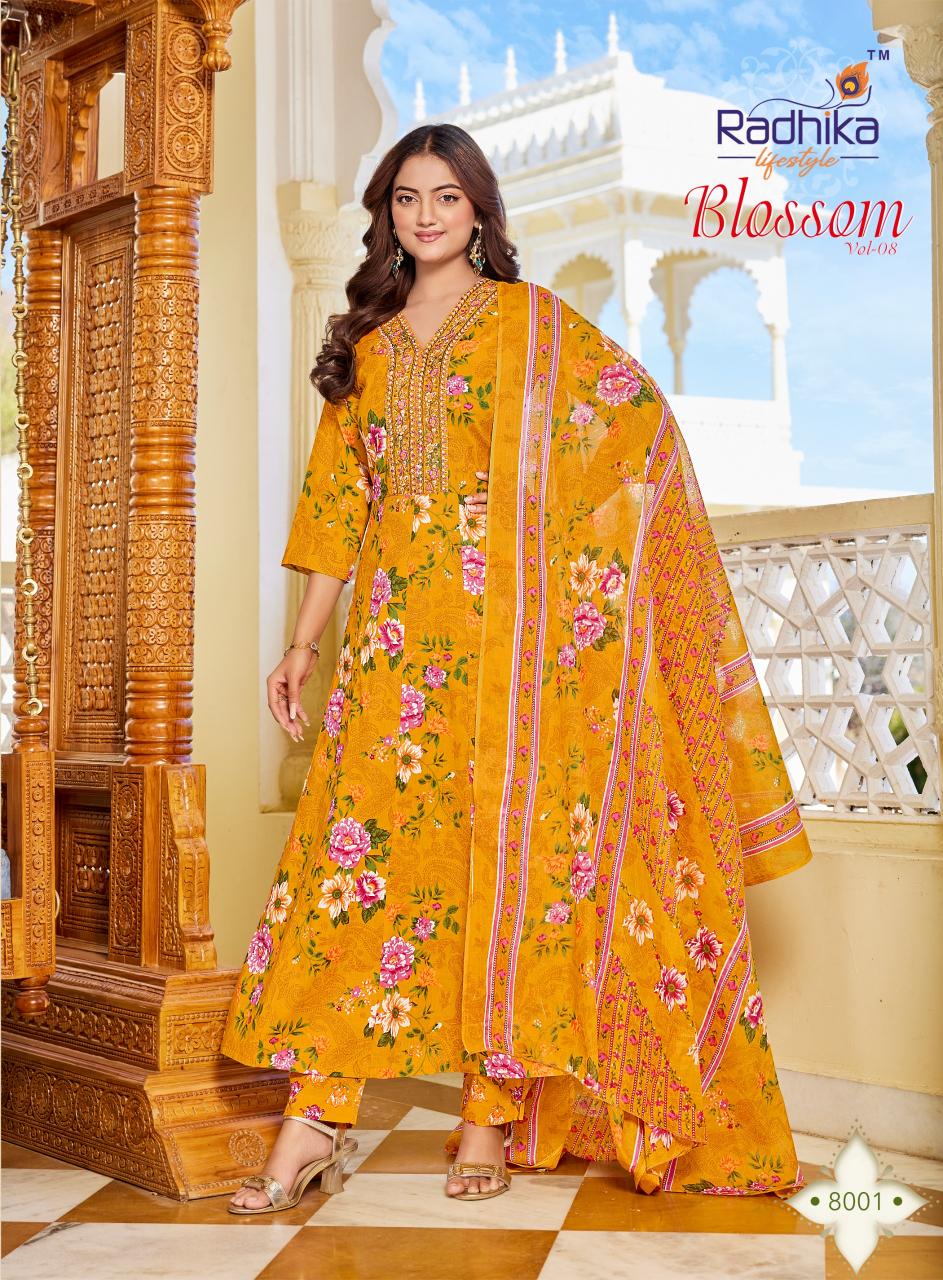 RADHIKA lifestyle BLOSSOM  VOL8 Kurti wholesale market in Surat