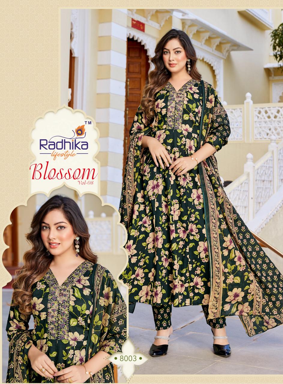 RADHIKA lifestyle BLOSSOM  VOL8 Kurti wholesale market in Surat