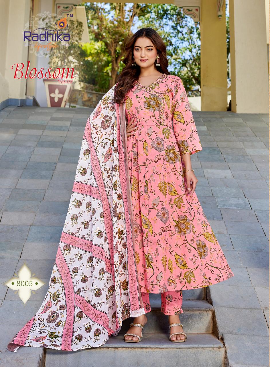 RADHIKA lifestyle BLOSSOM  VOL8 Kurti wholesale market in Surat
