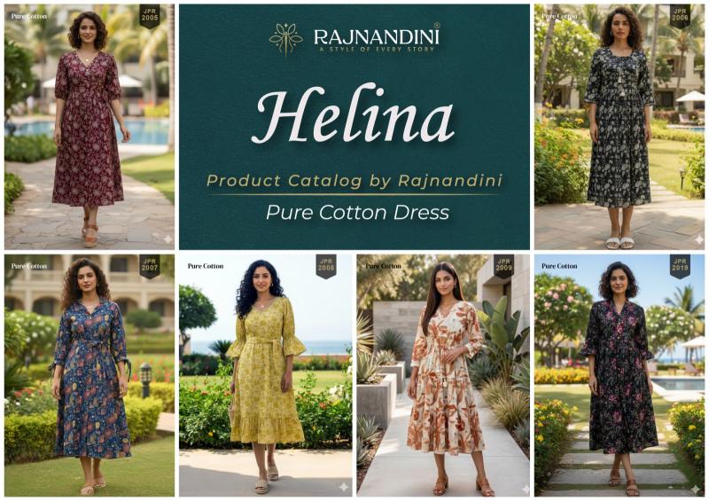 Rajnandini Helina Designer kurtis wholesale in Surat