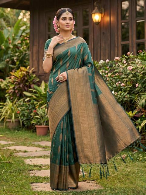 RAJSI SILK by SHREE SHYAM FASHION fancy designer Soft SILK BLEND fabric saree wholesale with Fancy latkan