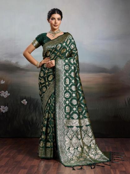 RAJWADA SILK VOL 2 by SHREE SHYAM FASHION fancy designer Soft SILK BLEND fabric saree wholesale with Fancy latkan