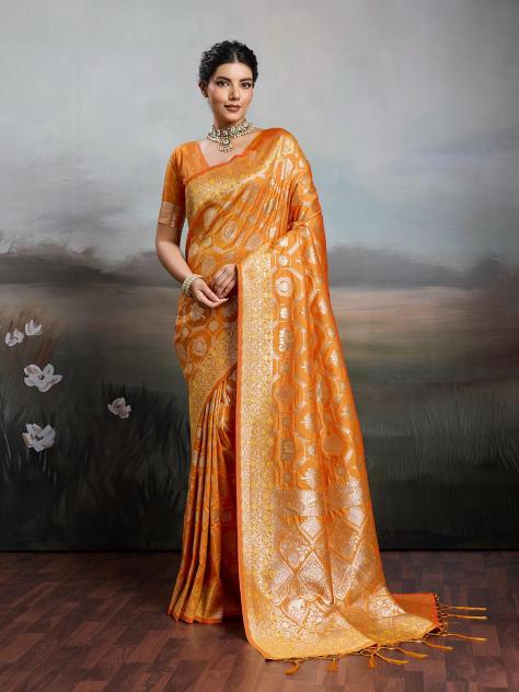 RAJWADA SILK VOL 2 by SHREE SHYAM FASHION fancy designer Soft SILK BLEND fabric saree wholesale with Fancy latkan