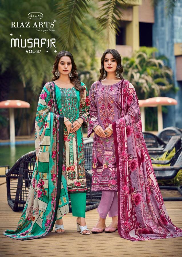Riaz Arts Musafir Vol 37 Catalog dress material surat gujarat