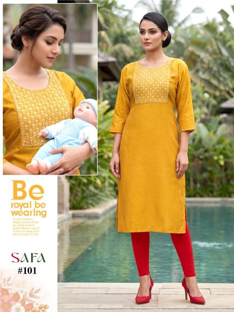 SAFA FEEDING KURTI Kurti materials in mumbai for wholesale