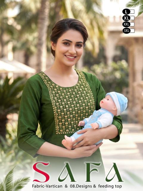 SAFA FEEDING KURTI Kurti materials in mumbai for wholesale
