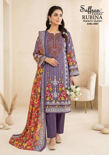 Saffron Rubina Vol-3 – Karachi Dress Material - Wholesale Catalog
