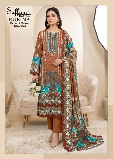 Saffron Rubina Vol-3 – Karachi Dress Material - Wholesale Catalog