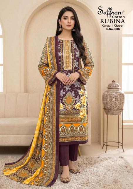 Saffron Rubina Vol-3 – Karachi Dress Material - Wholesale Catalog