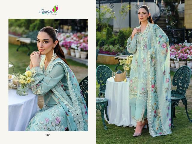 Saniya Elaf 25 vol 3 nx 1391 catalog pakistani suits wholesalers in hyderabad