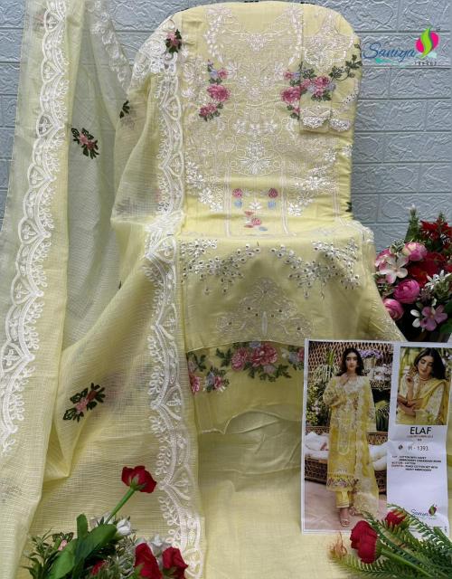 Saniya Elaf 25 vol 3 nx 1391 catalog pakistani suits wholesalers in hyderabad