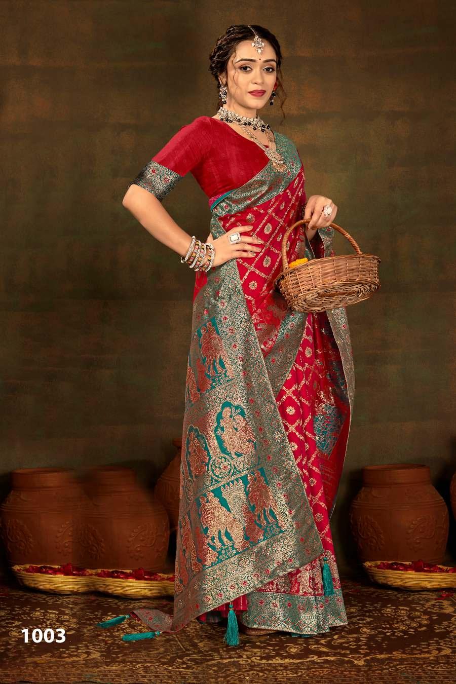 Saroj Polki silk saroski vol.1 silk saree in surat with price wholesale
