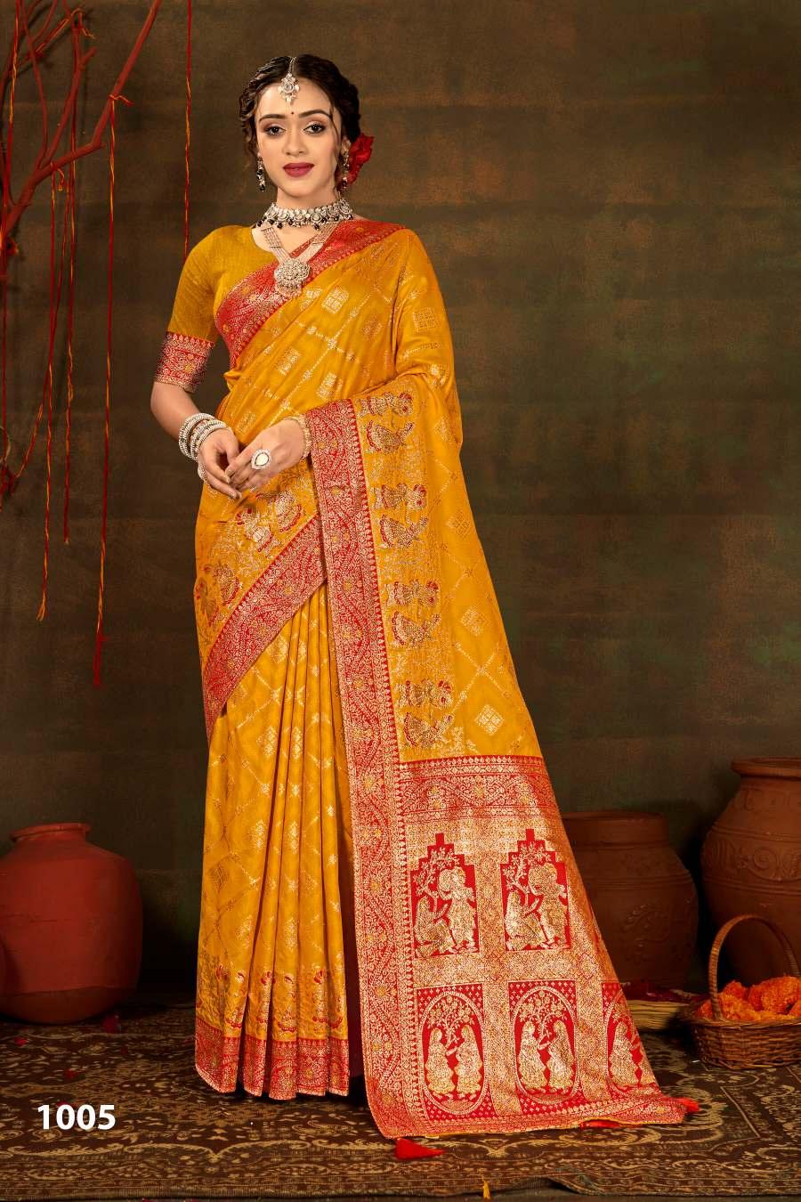 Saroj Polki silk saroski vol.1 silk saree in surat with price wholesale
