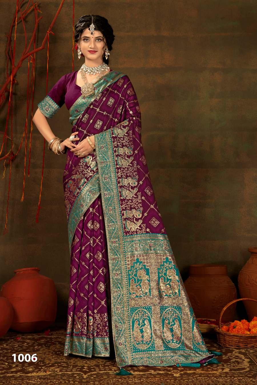 Saroj Polki silk saroski vol.1 silk saree in surat with price wholesale