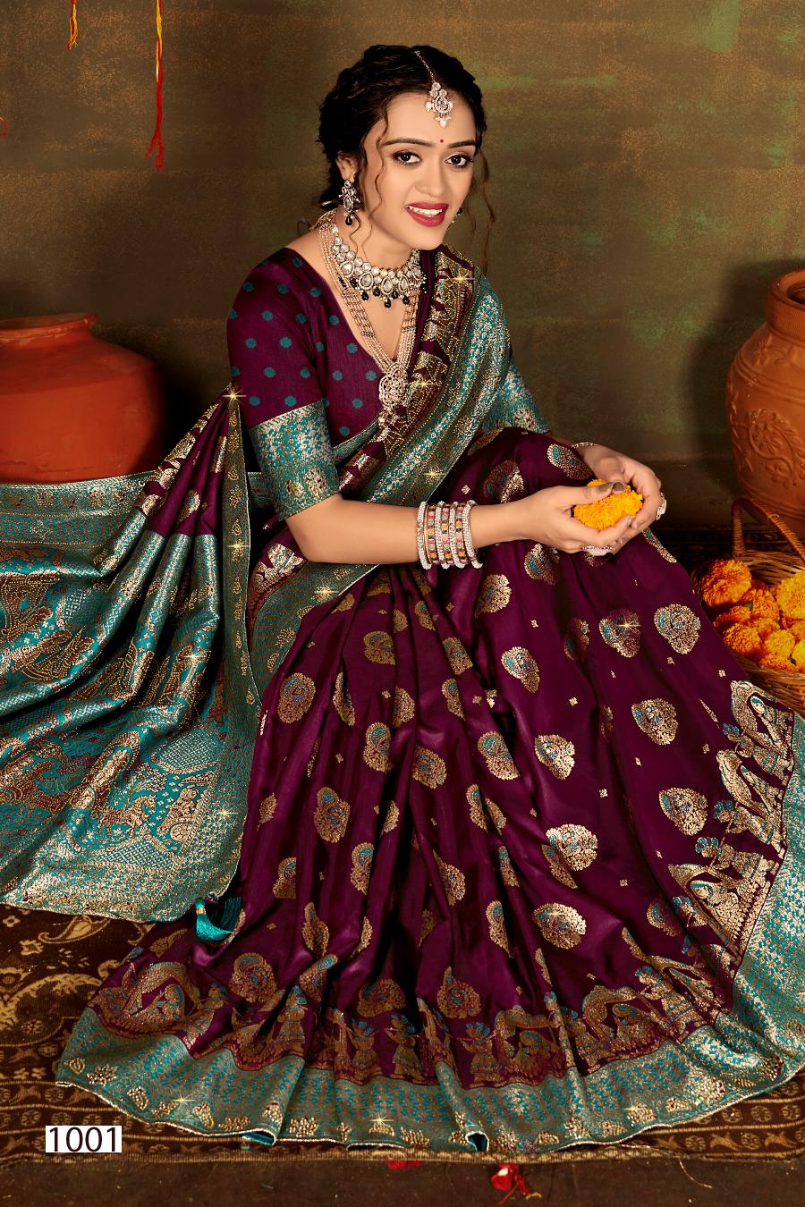 Saroj Polki silk saroski vol.4 silk saree in surat with price wholesale