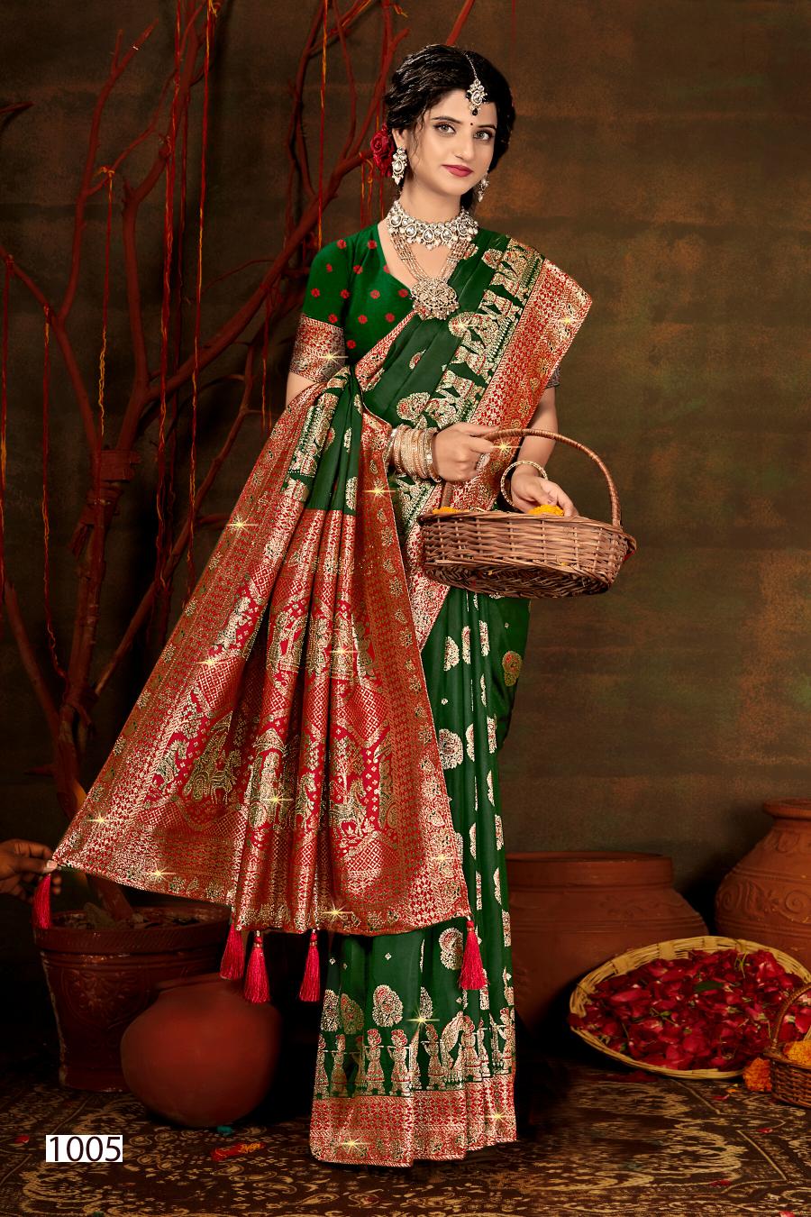 Saroj Polki silk saroski vol.4 silk saree in surat with price wholesale